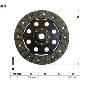 TRW ZF spojkový kotouč BMW R 1100 R / S 98-05, 1150 GS / ADV / R / RS / RT 99-06 Must-Have
