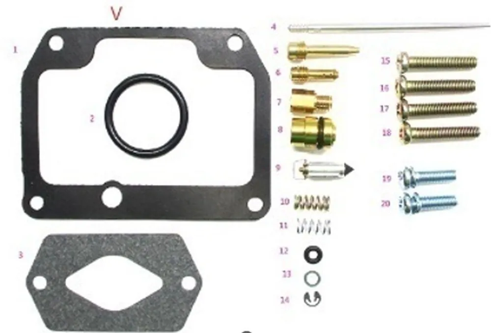 BEARING WORX sada na opravu karburátoru SUZUKI RM 80 86-95 (26-1115) Originální