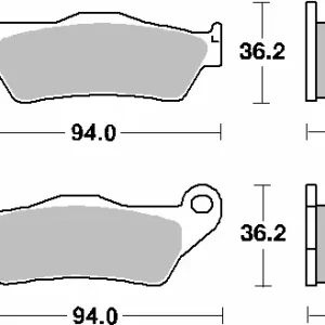 Cenová Bomba SBS brzdové destičky KH181 STREET STANDART keramické barva černá