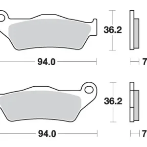 Odeslání Ihned SBS brzdové destičky KH181 OFF-ROAD sintrované barva zlatá