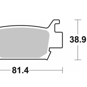 SBS brzdové destičky KH410 OFF-ROAD sintrované barva zlatá HONDA TRX 500/680/700 Bezpečná Platba