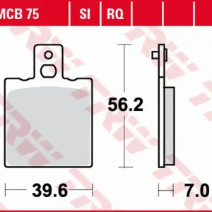 TRW ZF brzdové destičky KH047 sintrované OFFROAD CAGIVA W8 125 92-95, RIVER 600 94-97, ELEFANT 650/750 85-89 zadní, HUSQVARNA CR 250 84-89, TC 500 86-88 přední Cenová Bomba