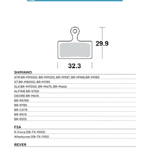 MOTO-MASTER BIKE PRO brzdové destičky sintrované PRO kovové vhodné pro SHIMANO XTR BR-M9000, BR-M9020, BR-M987, BR-M988, BR-M985, XT BR-M8000, BR-M785, SLX BR-M7000, BR-M675, DEORE BR-M615 Nízká Cena
