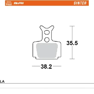 MOTO-MASTER BIKE PRO brzdové destičky sintrované kovové vhodné pro FORMULA ORO Luxusní