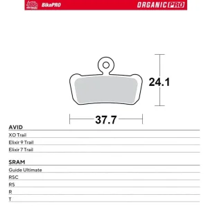 Objednat Nyní MOTO-MASTER BIKE PRO brzdové destičky organické PRO vhodné pro AVID XO TRAIL, ELIXIR 9 TRAIL, ELEXIR 7 TRAIL, SRAM QUIDE ULTImate, RSC, RS, R, T