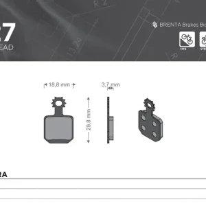 BRENTA BIKE brzdové destičky sintrované sintrované kovové vhodné pro MAGURA MT 5, MT 7 Nejlepší Volba