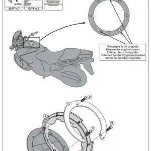 KAPPA držák brašen na nádrž HONDA Jen Po Omezenou Doba