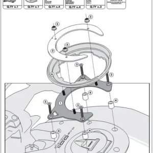 KAPPA držák brašen na nádrž DUCATI MONSTER 1100 EVO Cenově Výhodný