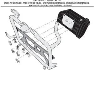 Speciální Cena KAPPA držák skříňky na nářadí KS250 pro nosič KL1156, KL1158