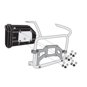 Nejprodávanější KAPPA držák skříňky na nářadí KS250 na nosič KL7711