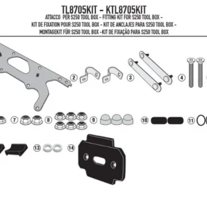KAPPA držák skříňky na nářadí KS250 pro nosič KLR6413, KL8703, KL8705, KLR4125 Akční Nabídka