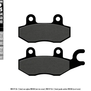 GALFER brzdové destičky KH197 polokovové Nejprodávanější