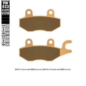 Přímo Od Výrobce GALFER brzdové destičky KH197 sintrované barva zlatá STREET