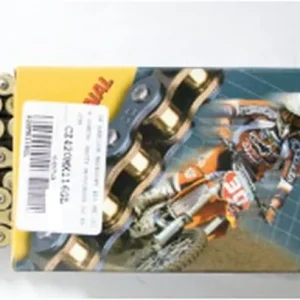 Hit Sezóny CZ hnací řetěz 420 MX (140 článků) zlatá (MOTOCROSS do 85 ccm) (22,0 KN) + spona
