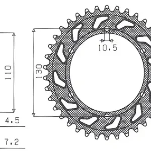 SUNSTAR rozeta 4385 46 YAMAHA R6 06-20, MT09 14-19, SUZUKI GSXR 750 11-19, GSXR 1000 17-19, XSR 900 16-19 (+1) (JTR1876.46) (438545JT Koupit Online