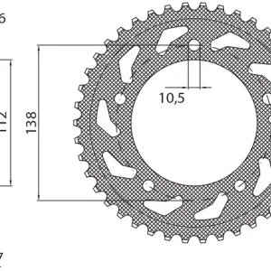 Vrácení Zdarma SUNSTAR rozeta 4383 48 YAMAHA YZF R6 99-02 (JTR1873.48) (řetěz 532) (438348)