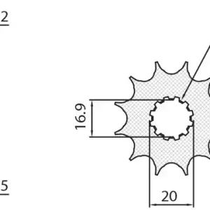 SUNSTAR řetězové kolo přední 2084 13 KTM SX 85 04-18 (JTF1907.13) (řetěz 428) (208413JT) Super Cena