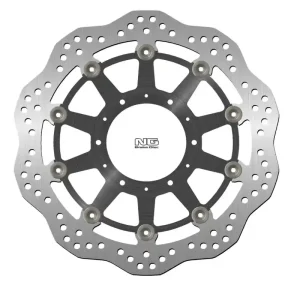 NG přední brzdový kotouč SUZUKI DL 650 V-STROM ABS / XT ABS 20-22, DL 1000 V-STROM ABS / XT ABS / ADVENTURE ABS 20, DL 1050 V-STROM ABS / XT ABS / XT EXPLORER ABS 20-22 (310X121,50X5mm) (5X10,25mm) WAVE plovoucí (prostředek hliníkový) Přímo Od Výrobce