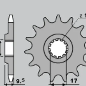 JR řetězové kolo přední 7005 13 KTM SX 65 98-15 (JTF1906.13) Dokud Zásoby Vydrží