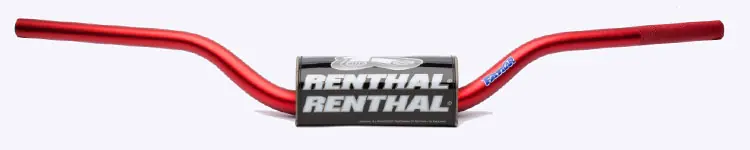 Víkendová Akce RENTHAL řidítka 1,1/8 (28,6mm) MX FATBAR HANDLEBAR RED REED/WINDHAM barva červená s chráničem