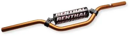 RENTHAL řidítka 7/8 (22mm) MX MINI HANDLEBAR ORANGE KTM 85 SX PADDED barva oranžová s chráničem Poslední Šance