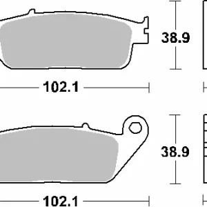 SBS brzdové destičky KH142 / KH226 STREET STANDART keramické barva černá Ruční Výroba