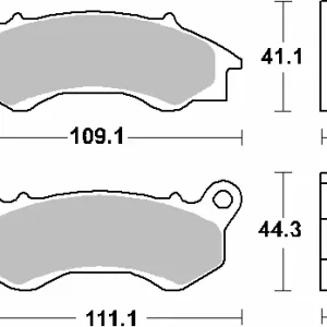 SBS brzdové destičky KH603 STREET STANDART keramické barva černá HONDA NSC/PCX/SCV, PEUGOET DJANGO přední Top Prodej