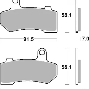 SBS brzdové destičky KH409 STREET PERFORMANCE (EXCEL) sintrované barva zlatá HARLEY DAVIDSON ROAD KING, ELECTRA, ROAD GLIDE, V-ROD přední-zadní Cenový Hit