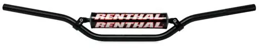 RENTHAL řidítka 7/8 (22mm) MX MINI HANDLEBAR BLACK 110 CC PLAYBIKE BAR PADDED barva černá s chráničem Zlevněný
