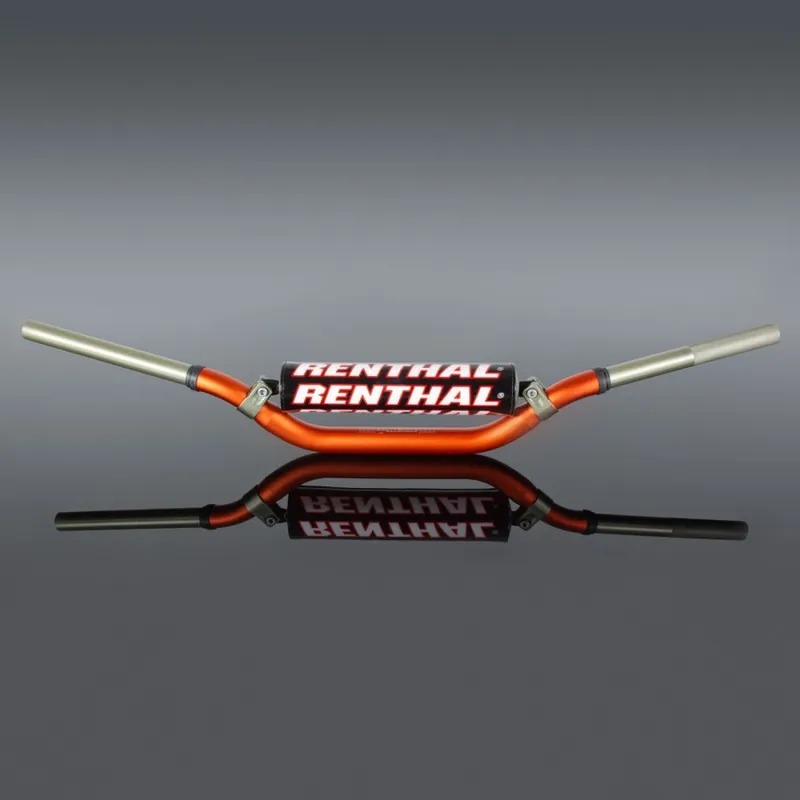 Časově Omezené RENTHAL řidítka 1,1/8 (28,6mm) MX TWINWALL 997 HANDLEBAR ORANGE RC/CRF 04-13 KX/KXF 06-13 PADDED barva oranžová s chráničem