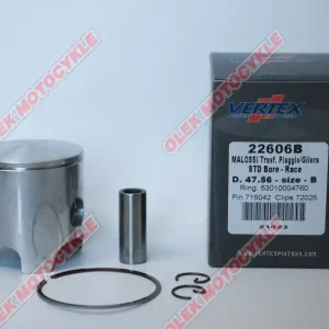 Píst Vertex MALOSSI (PIAGGIO, GILERA) 47,56mm čep 12mm (kroužky 53010004760 X 1 kus) Cenová Bomba