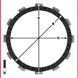 Prémiový TRW ZF spojkové kotouče YAMAHA YZ 80 95-01, YZ 85 02-, DT 125 91-06, TDR 125 93-02, YFS 200 BLASTER 88-07 (EBS2313)