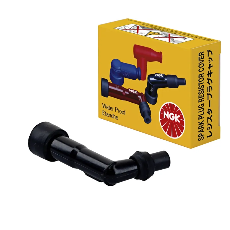 Exkluzivní NGK fajfka na zapalovací svíčky (NR 8435) ohnutá(102) barva černá (voděodolná kryt)