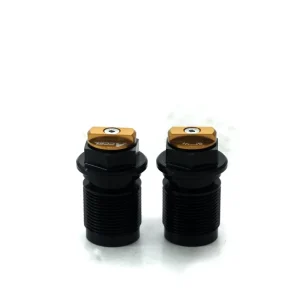 ACCEL spodní ventil předního tlumiče s regulací HONDA CRF 450R 09-14; YAMAHA YZ 125/250/X 08-20, YZF 250/450/X 08-20, WRF 250 15-20, WRF 450 12-20; KAWASAKI KXF 450 08-14, SUZUKI RMZ 250 19 barva zlatá (komplet-2 kusy) - Finální Výprodej