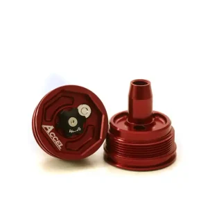 Vrácení Zdarma ACCEL horní víčko tlumiče přední s regulací HONDA CRF 450R 09-14; YAMAHA YZ/YZF 125/250/450/X 06-20, WRF 250/450 12-20, KAWASAKI KXF 450 08-14, SUZUKI RMZ 250 19, GAS GAS barva červená (komplet-2 kusy) -
